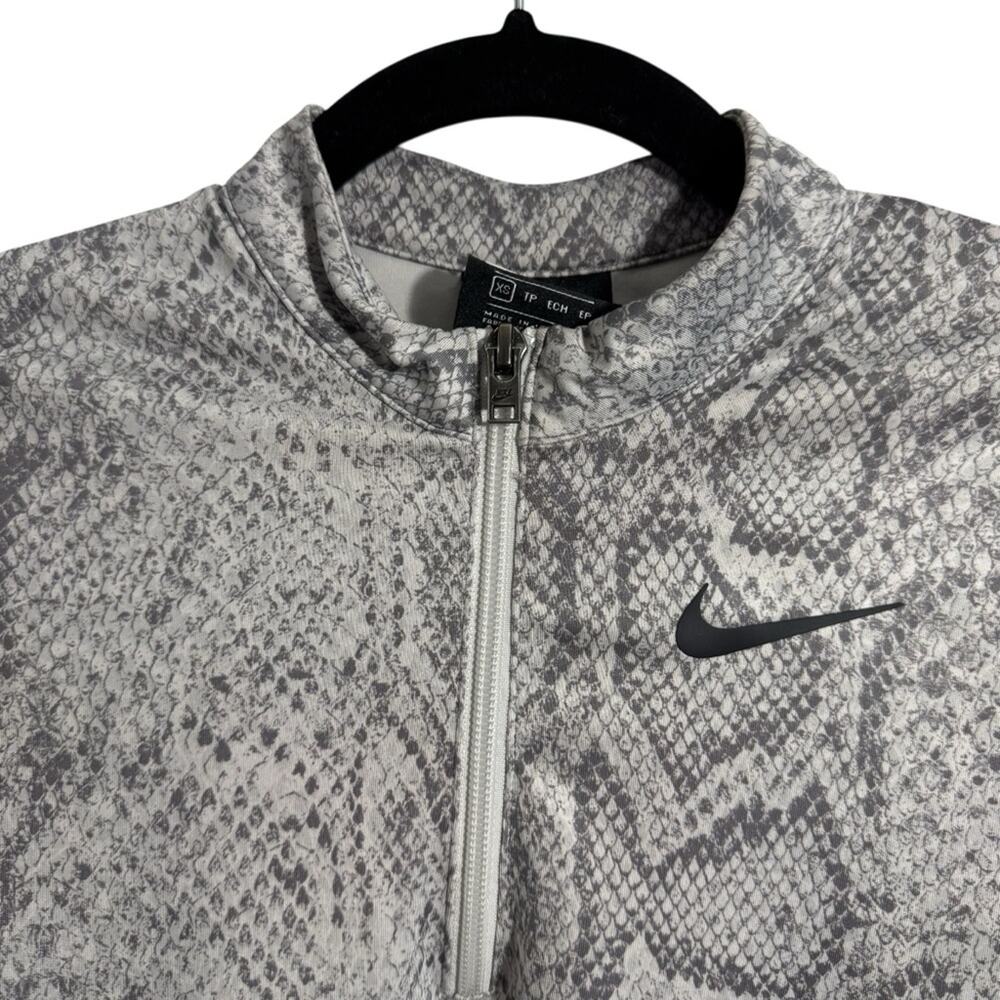 Nike Python Gray And White Snakeskin Long Sleeve … - image 5